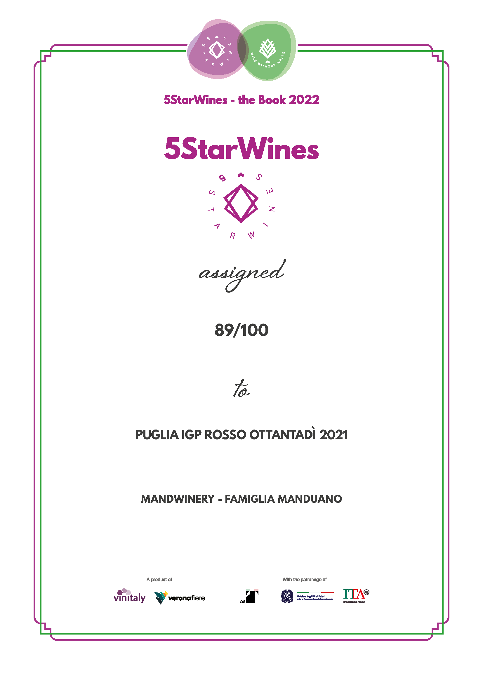 Riconoscimento 5StarWines per Mandwinery (3)