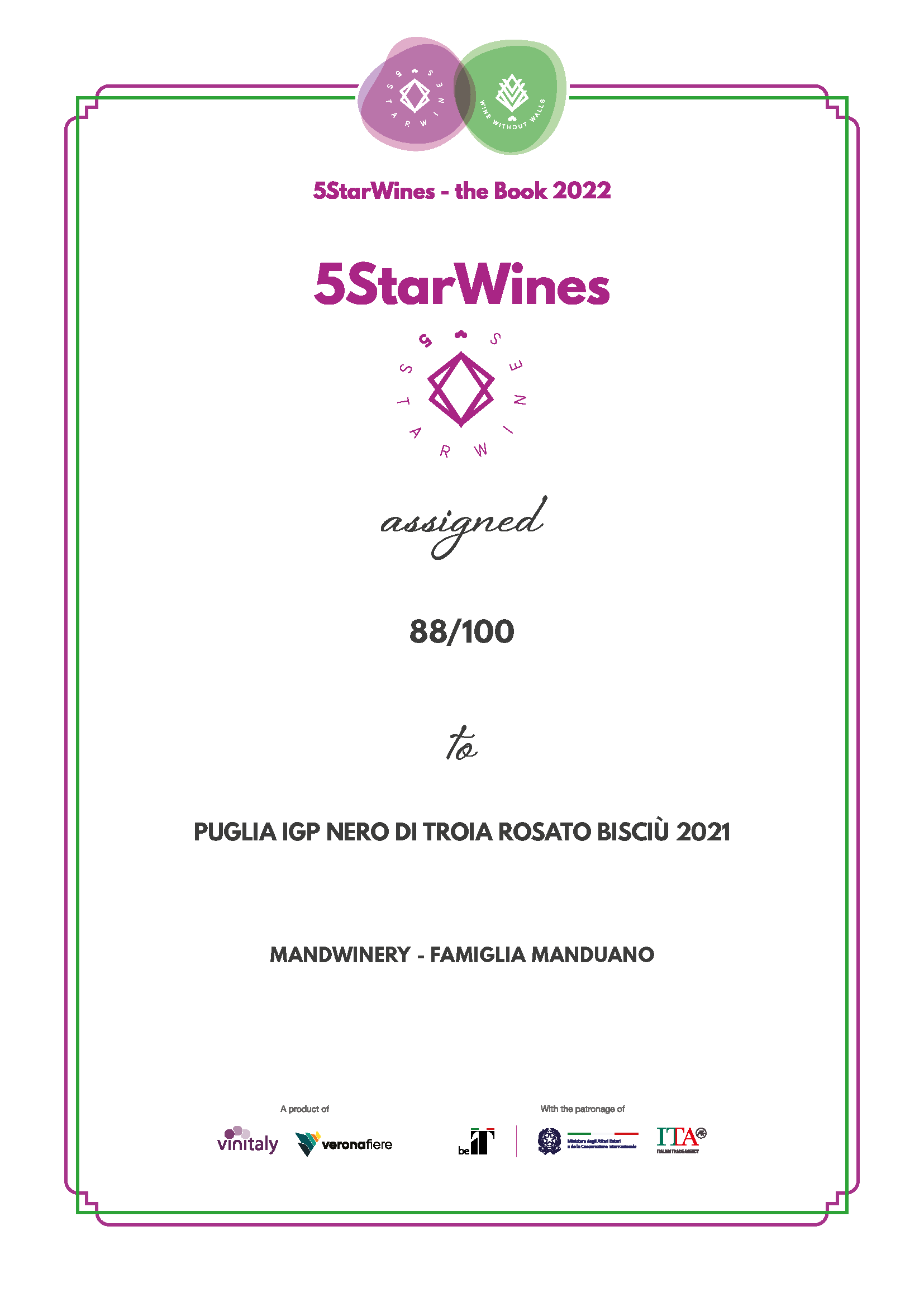 Riconoscimento 5StarWines per Mandwinery (1)