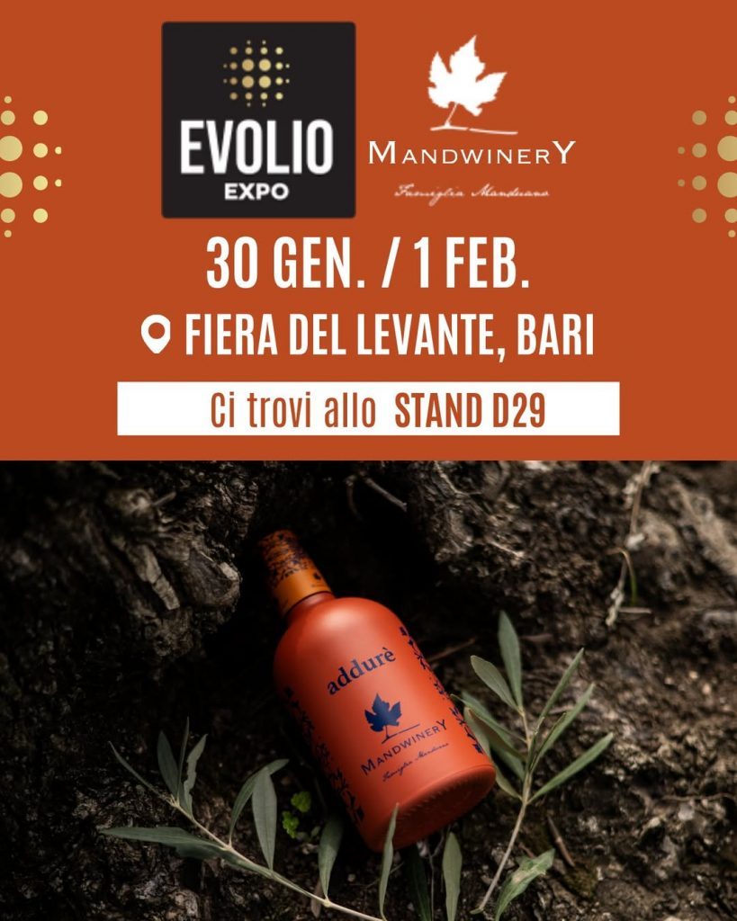 Mandwinery a EVOLIO Expo, esposizione internazionale olio EVO